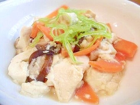 おぼろ豆腐の炒り豆腐